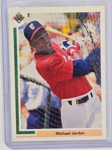 lot 80 image: Michael Jordan MLB Rookie SP 1990 Upper Deck SP1