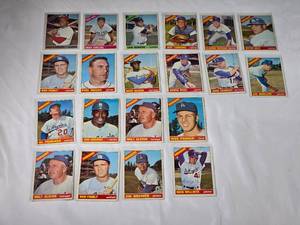 lot 112 image: Lot of 20 Topps 1966 Vintage Baseball Cards