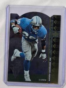 lot 161 image: Barry Sanders Die Cut Foil 1994 Upper Deck SP No. 158