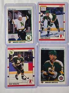lot 174 image: Lot of 4 Mike Modano Rookie Cards - Score No. 120, Upper Deck All Star Rookie No. 346, Upper Deck No. 46, Score All Rookie Team No. 327