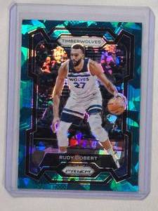 lot 180 image: Rudy Gobert 2023-24 Panini Prizm Cracked Ice No. 59, Numbered 185225