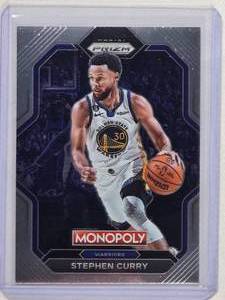 lot 182 image: Stephen Curry 2022-23 Panini Prizm Monopoly Insert No. PS6