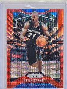 lot 188 image: Kevin Garnett 2019-20 Panini Prizm Wave Refractor No. 1