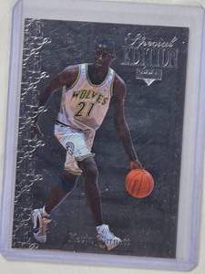 lot 195 image: Kevin Garnett Rookie Upper Deck Special Edition Insert No. SE136