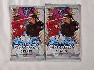 lot 140 image: Lot of 2 Packs, Unopened 2023 Bowman Chrome