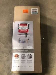 lot 10 image: Rubbermaid White Premium Wood Shelving Kit, 2 Shelves 14 in. D x 32 in. L Customer Returns See Pictures