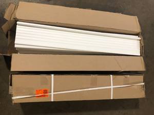 lot 28 image: Lot of 2 Sill-Rite Standard Classic 36 in. x 5 in. x 1 in. White Vinyl Window Sill  Customer Returns See Pictures