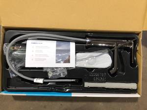 lot 45 image: MOEN Genta Single Handle Single Hole Bathroom Faucet in Polished Chrome (2-Pack)  Customer Returns See Pictures