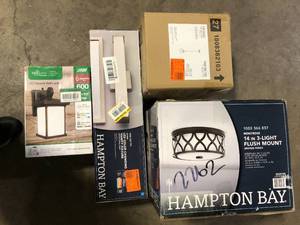 lot 14 image: Lot of Assorted Lighting Various Models and Conditions Customer Returns See Pictures