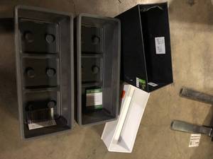 lot 21 image: Lot of Assorted Outdoor Garden Planter Bins  Various Models and Conditions Customer Returns See Pictures