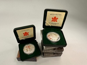 lot 37 image: 4x Canadian $1 Silver Commemoratives 2002-2003