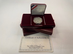 lot 65 image: 1992 Proof Silver $1 Commemorative