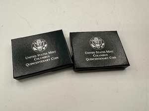 lot 66 image: 1992-DS Proof & BU Columbus Half