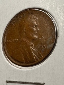 lot 92 image: 1931-S (Key Date) Wheat Cent