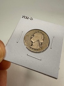 lot 96 image: 1932-D Washtington Silver Quarter