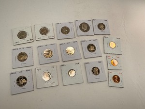 lot 97 image: 16pc Proof Coin Lot