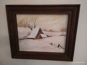 lot 2 image: Oil on Canvas Painting (26x22 Frame)