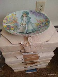 lot 38 image: (8) Reco 1970s Mother Goose Collector Plates - Complete Set
