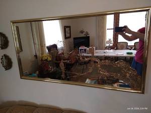 lot 49 image: Large 1980s Sebet Silverman Mirror - Very Neat