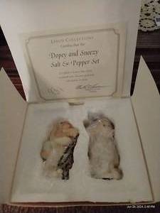 lot 53 image: Lenox Sneezy & Dopey SaltPepper Shakers