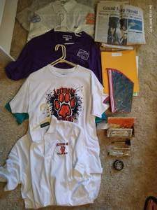 lot 137 image: Local Shirts, Buttons, Pens, Newspapers, Etc