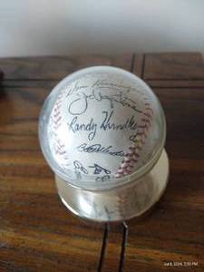 lot 159 image: 1970s Chicago Cubs Facsimile Signed Ball