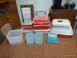 lot 205 image: Square & Rectangle TupperwareFood Containers Lot