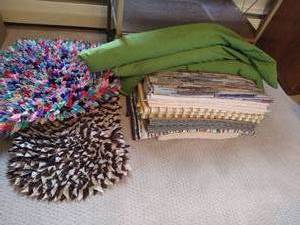 lot 280 image: Fourteen Throw Rugs & Three Draft Dodgers