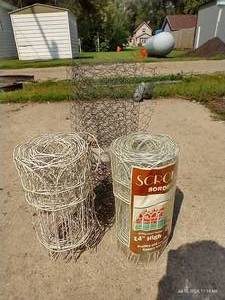 lot 321 image: Border Fence Rolls (2) & Roll of Chicken Wire