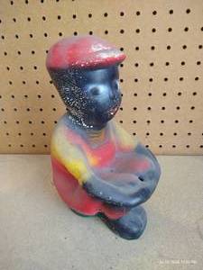 lot 338 image: Early 20th Century Chalk Figurine 9 tall