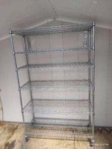lot 341 image: NSF Rolling Shelf