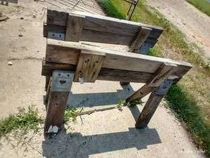 lot 364 image: Wooden Sawhorses 23 Tall