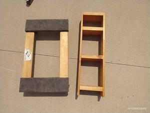 lot 376 image: Furniture Dolly & Small Shelf
