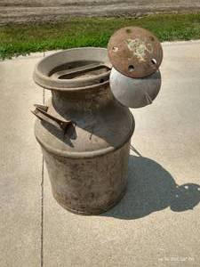 lot 380 image: Antique Milk Can & Strainer  Mixer