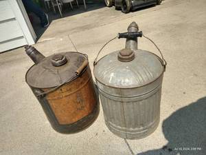lot 381 image: Vintage Gas Cans