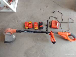 lot 398 image: Black & Decker Grass Hog & Multiple Batteries