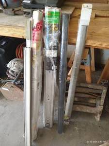 lot 410 image: Lot of Adjustable Height Thresholds Metal Plastic & Replacement Screens