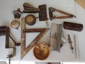 lot 480 image: Vintage Ash Tray, Bottle Opener, Measuring Tape, Spectacles, Etc