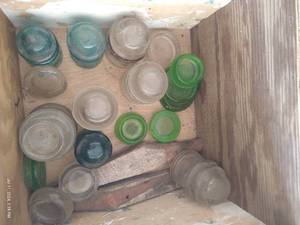 lot 489 image: Vintage Box Glass Light Covers
