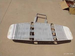 lot 506 image: Plastic Adjustable Lawn Chair