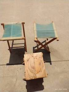 lot 508 image: Three Folding Stools