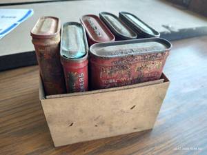 lot 512 image: Antique Tobacco Tins