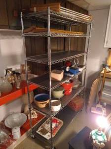 lot 548 image: NSF Rolling Shelf (Not Contents)