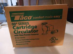 lot 602 image: NIB Taco Cartridge Circulator