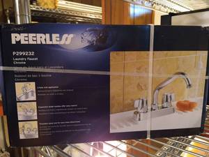 lot 604 image: Peerless Laundry Faucet- Chrome P299232