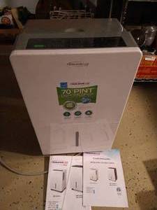 lot 624 image: 70 Pint Soleus Dehumidifier