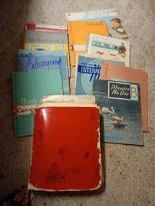 lot 686 image: Vintage Elementary School Books & Music Books