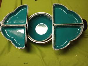 lot 726 image: Mid Century Modern Ceramic Serving Tray, Rotates