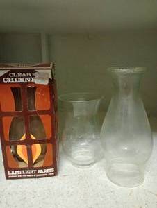 lot 742 image: Three Hurricane Glasses
