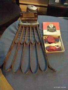 lot 773 image: Vintage Clothes Hanger & Mens Garters w Box